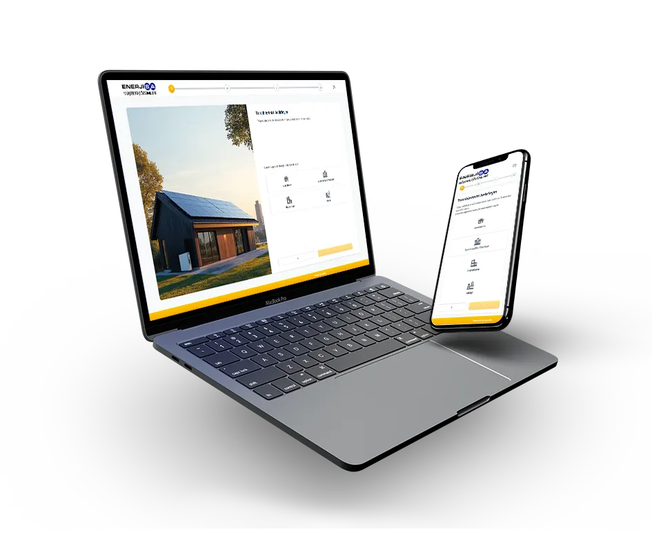 Enerji üretimi cihazları mockup